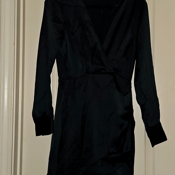 Zara Dress X Small New without Tags  - Dark Green - Picture 1 of 4